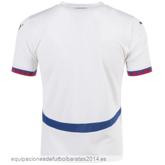 Nuevo Tailandia 2ª Camiseta Serbia 2024 Blanco Baratas